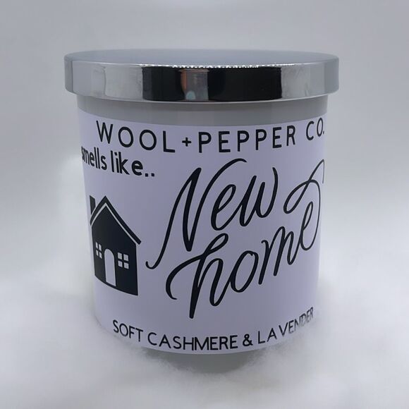 NWT Wool + Pepper Co. NEW HOME Soy Candle - Soft Cashmere & Lavender - Picture 1 of 4